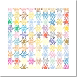 Colorful Shape Pattern Art Print Pattern Design Posters and Art